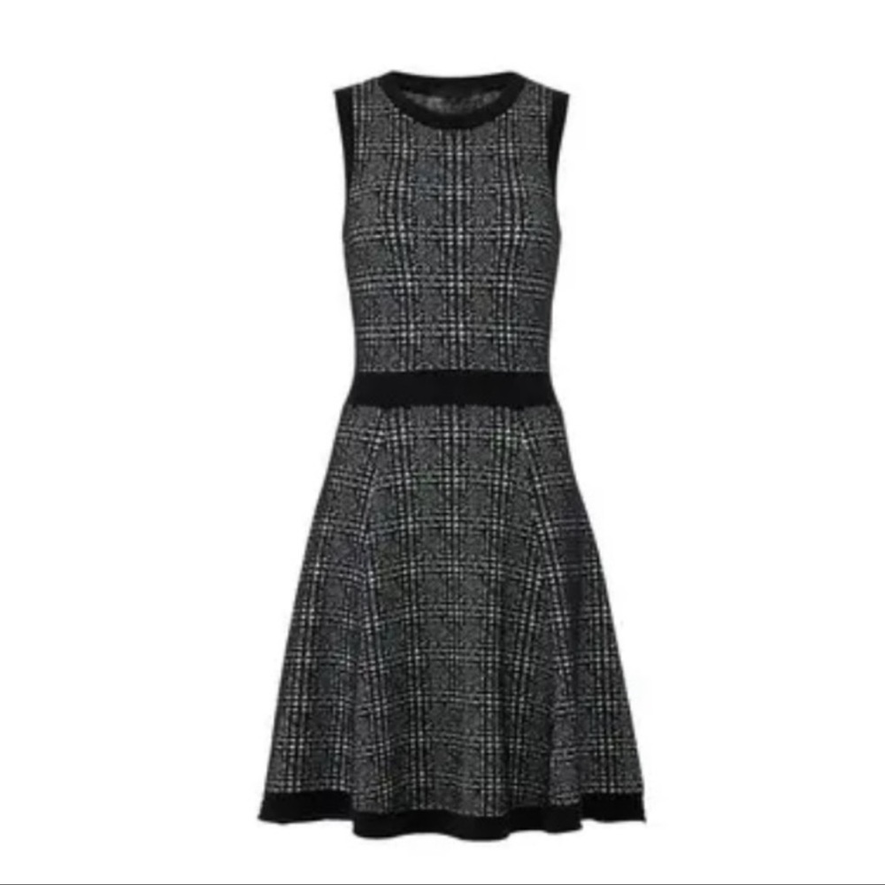 192 NWOT Kate Spade Wool Blend Mod Plaid Dress Size Medium - Picture 2 of 10